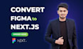 convert figma to next js responsive website with shadcn UI, gsap