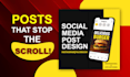 design creative post for facebook and instagram ads