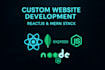 build a custom website with reactjs or mern stack