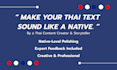 proofread and polish your thai document and content
