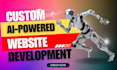 design an ai powered business website for startups