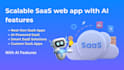 build a scalable saas web app with ai features