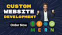 do full stack website development as full stack, front end web developer