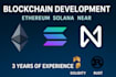 do blockchain development smart contracts solana ethereum near solidity rust