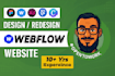 build webflow website and custom webflow design as expert webflow developer