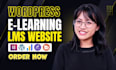 build wordpress lms website with learndash, buddyboss tutor lms pro, masterstudy