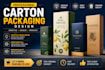 professional carton packaging box and labels design