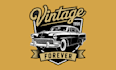 draw classic american car ilustration