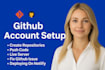 set up and solve git github and gitlab issues