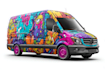draw vehicle wrap design, car wrap, van wrap