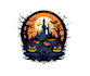 create attractive and imagination spooky logo design