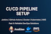 setup cicd pipeline with jenkins docker kubernetes and AWS for microservices