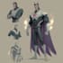 drawing custom superhero character in action