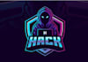 design traditional hacker themed logo hacker