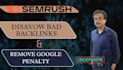 disavow bad backlinks, remove google penalty