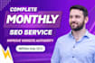 monthly off page SEO with white hat backlinks manual outreach