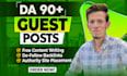 provide 90 da websites guest posting service with dofollow backlinks