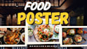 design professional food poster, menu, flyer, brochure,