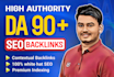 build high authority SEO backlinks and link building for google ranking
