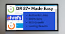 increase domain rating, ahrefs dr 80 plus with in 2 months