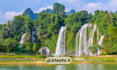 create meditation video with relaxing music and waterfall visuals