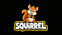 create an awesome squirrel eat mascot logo with express delivery