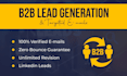 do targeted b2b lead generation, linkedin leads and data collection