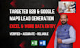 do targeted b2b and google maps lead generation with data entry