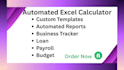 create custom excel calculators templates and automated trackers