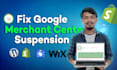 fix google merchant center suspension