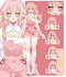 design live2d vtuber model, live2d rigging, nsfw vtuber character in anime style