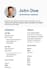 create a professional and modern CV and resume
