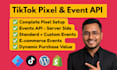 setup tiktok pixel, tiktok event api server side tracking