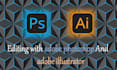 work with photoshop and illustrator to create or edit files