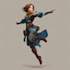 illustrate full body dnd characters with weapons, armor