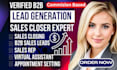 generate b2b leads and close sales on a commission basis