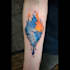 illustrate a watercolor tattoo design