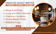 write contents, blogs, posts,  stories, articles, socialmedia posts, webcontent