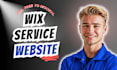 design a wix service website with custom wix website design