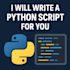 develop any python script you need