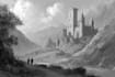 draw original watercolor landscape or architecture art