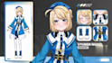 draw male and female live 2d vtuber model, 2d vtuber, live 2d