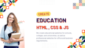 design a modern and responsive educational website