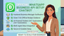 official whatsapp API setup n manager verification