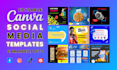 design editable canva social media templates and branded posts