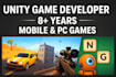 develop a 2d or 3d unity game for mobile and PC