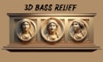 do 3d bas relief  3d engraving coin model architectural bas relief for printing