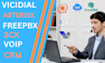 setup vicidial, asterisk, freepbx, 3cx, voip dialer with CRM integration