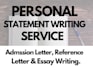 edit and proofread personal statement sop  lor  for law, engineering amcas