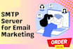 configure SMTP server plus mailwizz  powermta for mass email delivery